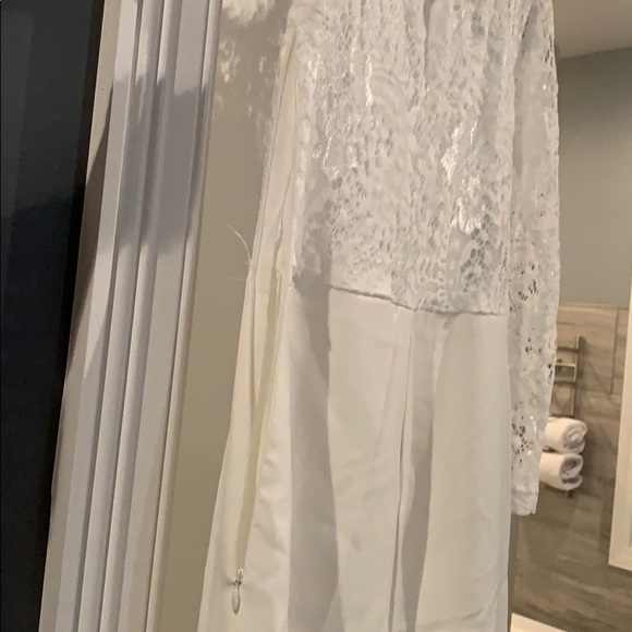 White lace jumpsuit - Picture 3 of 4